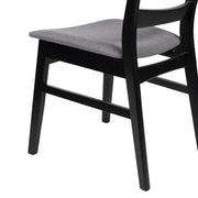 Modern Noble House dining side chair with upholstered seat and wooden frame, showcasing stylish and comfortable seating.