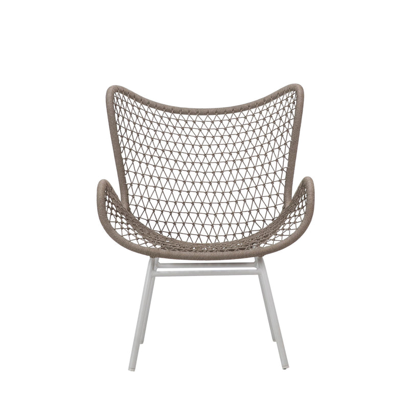 Carmen - Outdoor Occasional Chair - Sand And White