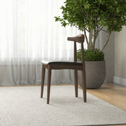 Destiny - Dining Chairs (Set of 2) - Black / Dark Brown - R&R Furniture Gallery (Fountain Valley, CA)