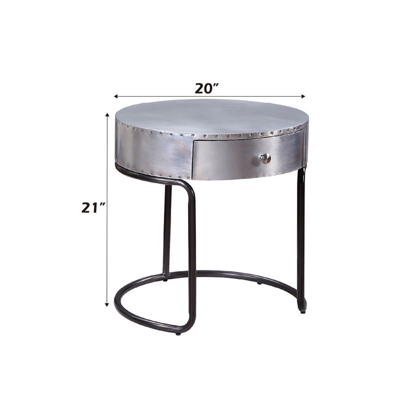 Brancaster - 21" End Table - Aluminum - R&R Furniture Gallery (Fountain Valley, CA)