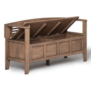 Adams - Entryway Storage Bench - Rustic Natural Aged Brown - R&R Furniture Gallery (Fountain Valley, CA)