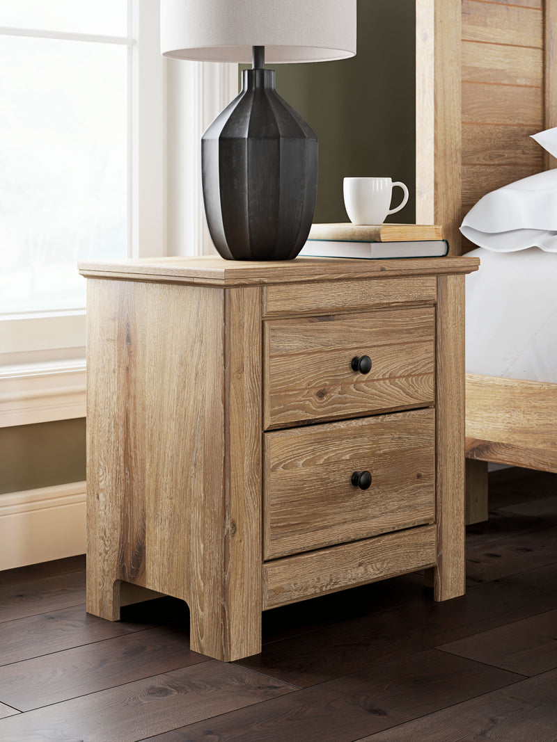 Makidern - Two Drawer Night Stand - R&R Furniture Gallery (Fountain Valley, CA)