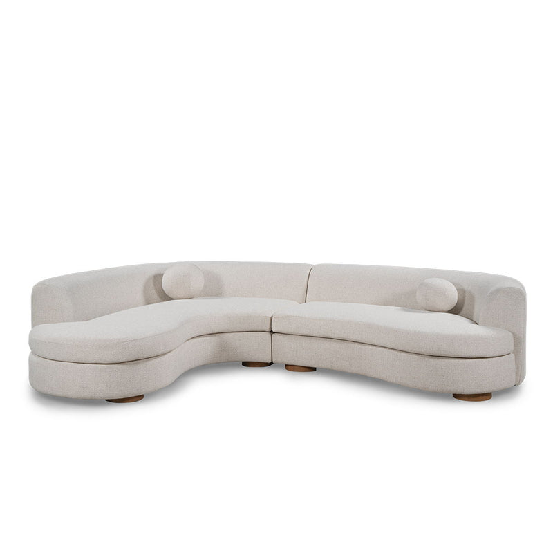 Classic Home Concord stationary sectional sofa with plush cushions and modern design, shown in a spacious living room setting.