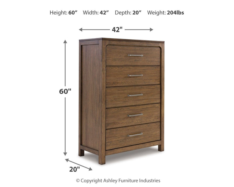 Cabalynn - Five Drawer Chest - Light Brown - R&R Furniture Gallery (Fountain Valley, CA)