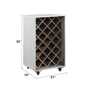 Raini - Wine Cabinet - Aluminum - R&R Furniture Gallery (Fountain Valley, CA)
