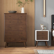 Caroline - Mid-Century Modern Style Night Stand 2 Drawer - R&R Furniture Gallery (Fountain Valley, CA)