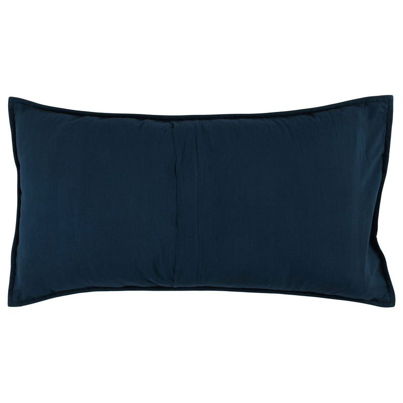 Caleb - Hand Stitched King Quilt - Midnight Blue