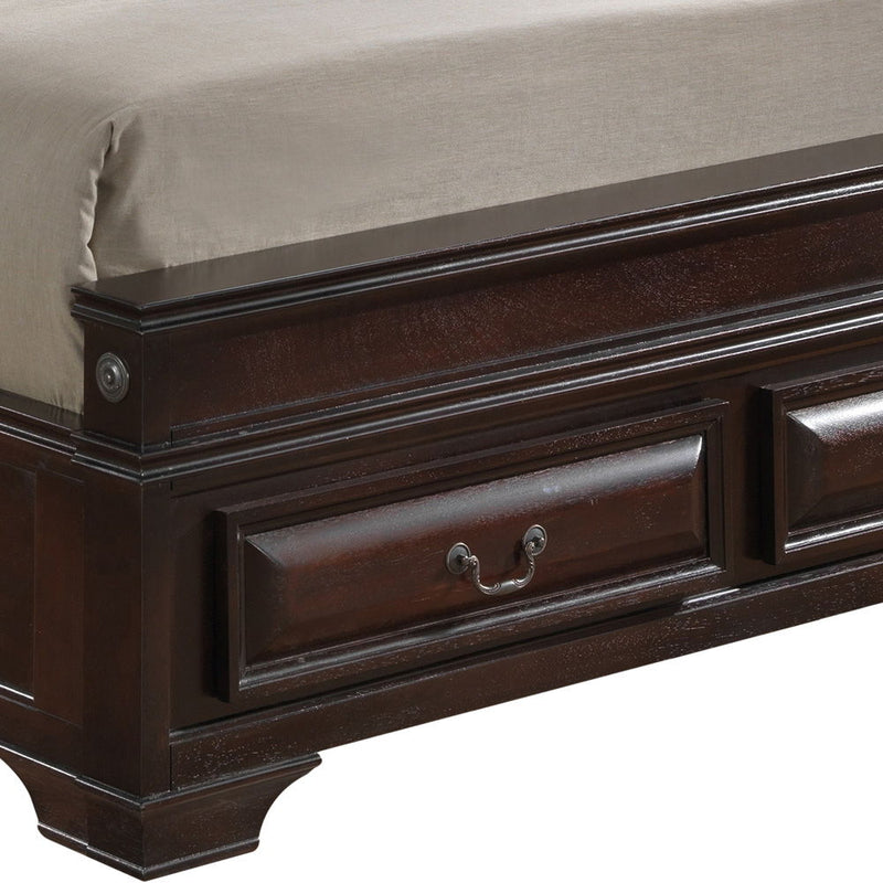 Elegant LaVita storage bed by Glory Furniture featuring a transitional design with built-in storage drawers and a stylish headboard.
