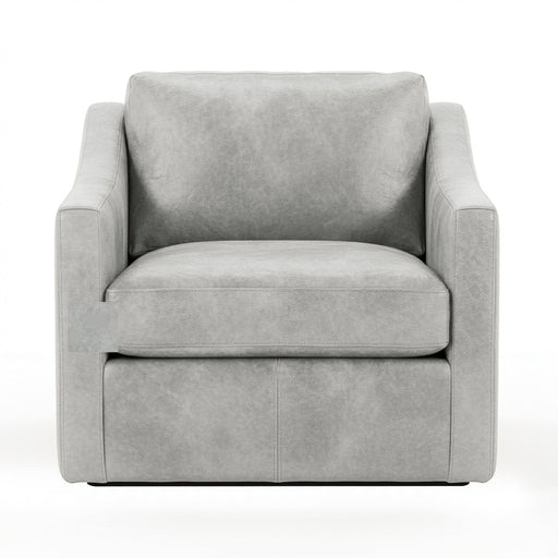 Classic Home Kipton swivel chair with a cushioned seat, wooden legs, and a modern design suitable for living rooms or offices.