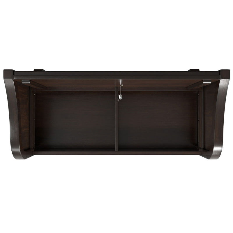Connaught - Entryway Storage Bench With Shelf - Chestnut - R&R Furniture Gallery (Fountain Valley, CA)