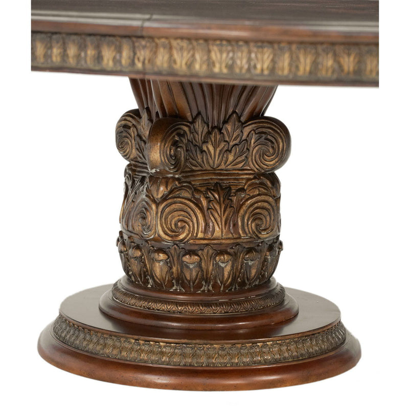 Villa Valencia - Round Dining Table - Classic Chestnut - R&R Furniture Gallery (Fountain Valley, CA)