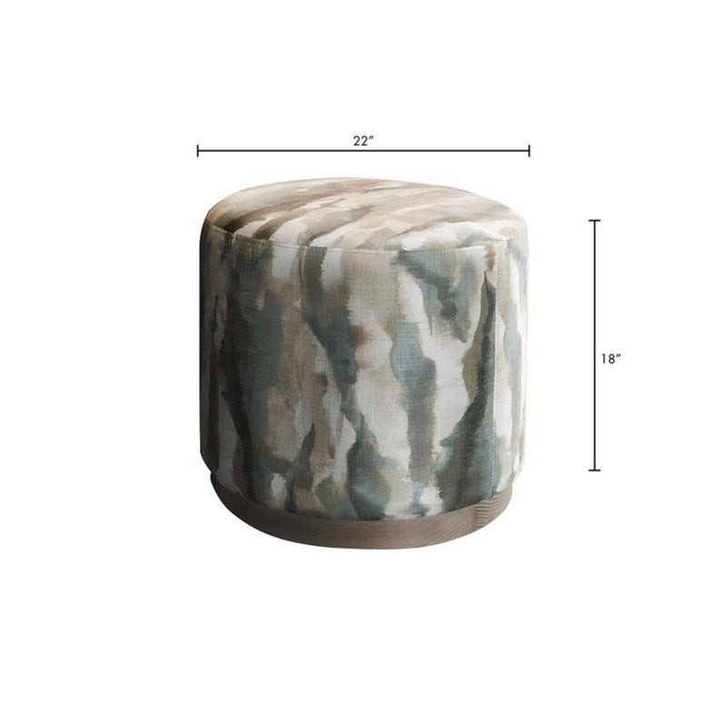 Oval Accent Ottoman - Multi - R&R Furniture Gallery (Fountain Valley, CA)