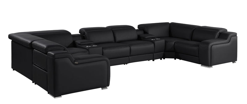 1116 - 8-Piece U-Shaped Sectional Sofa In With 4 Power Recliners & Power Headrests