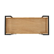 Modern industrial Noble House bar cart with shelving, casters, and a sleek design for easy mobility and stylish storage.