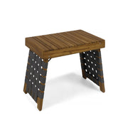 Outdoor Wooden Foldable Side Table - Teak - R&R Furniture Gallery (Fountain Valley, CA)