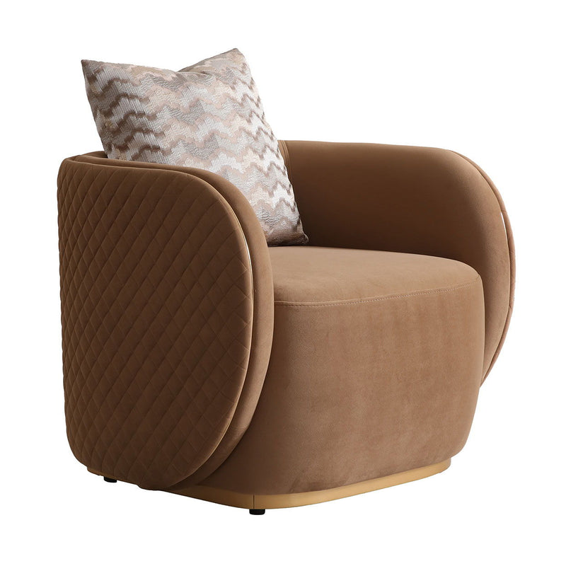 Ariana - Velvet Accent Chair - R&R Furniture Gallery (Fountain Valley, CA)