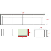 Seating Set With Cushions Handcrafted Wicker Design - R&R Furniture Gallery (Fountain Valley, CA)