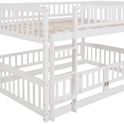 Low Bunk Bed With Slide, Fence And Ladder - R&R Furniture Gallery (Fountain Valley, CA)
