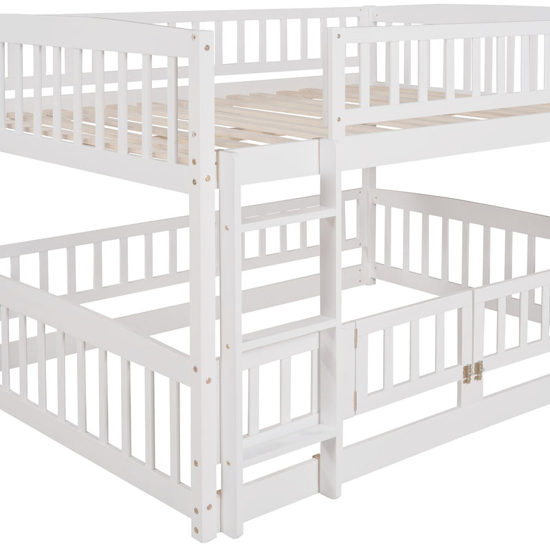 Low Bunk Bed With Slide, Fence And Ladder - R&R Furniture Gallery (Fountain Valley, CA)