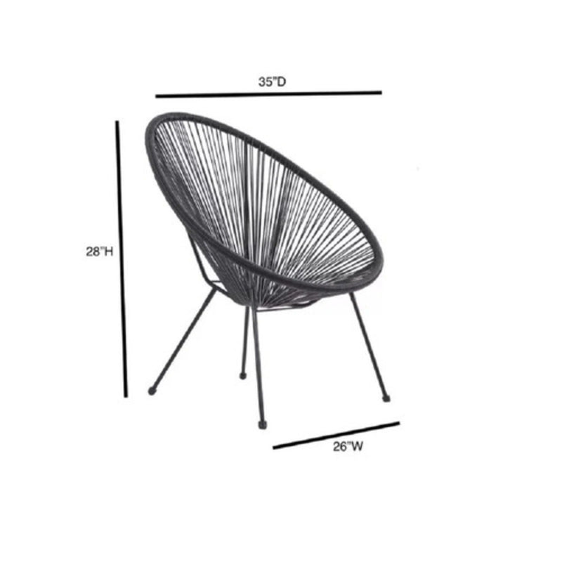 Modern Egg Shaped String Chairs (Set of 2) - R&R Furniture Gallery (Fountain Valley, CA)
