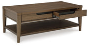 Roanhowe - Rectangular Cocktail Table - Brown - R&R Furniture Gallery (Fountain Valley, CA)