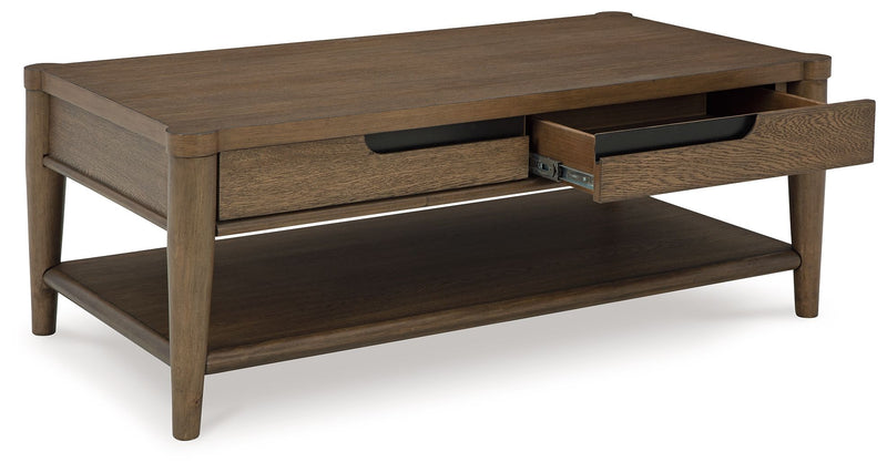Roanhowe - Rectangular Cocktail Table - Brown - R&R Furniture Gallery (Fountain Valley, CA)