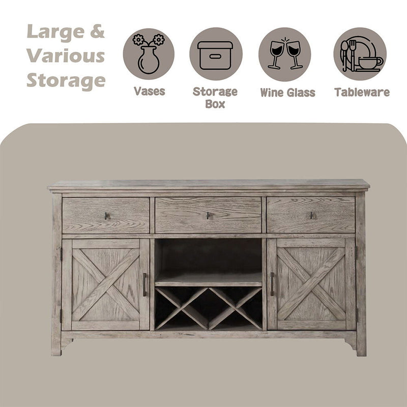 Rocky - Server - Gray Oak - R&R Furniture Gallery (Fountain Valley, CA)