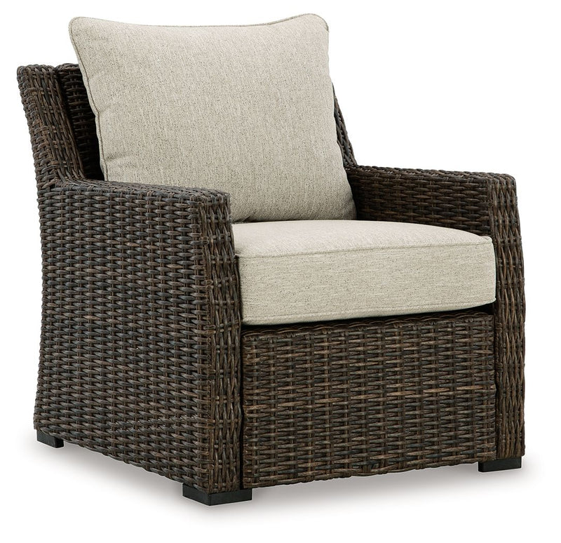 Brook Ranch - Lounge Chair With Cushion - Brown - R&R Furniture Gallery (Fountain Valley, CA)