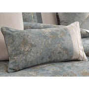 Debonair - 10-Piece King Comforter Set - Mist - R&R Furniture Gallery (Fountain Valley, CA)