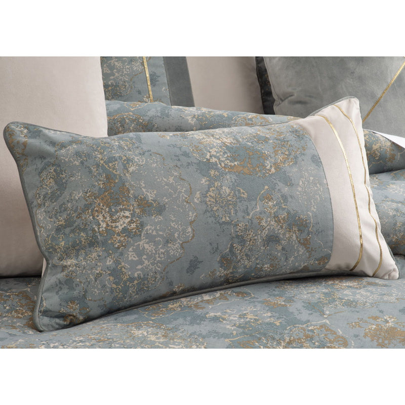 Debonair - 9-Piece Queen Comforter Set - Mist - R&R Furniture Gallery (Fountain Valley, CA)