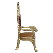 Bernadette - Arm Chair (Set of 2) - Pattern Fabric & Gold - R&R Furniture Gallery (Fountain Valley, CA)
