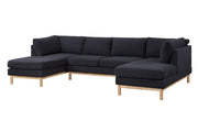 Hallie - Wide Sherpa Double Chaise U-Shape Sectional Sofa - R&R Furniture Gallery (Fountain Valley, CA)