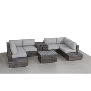 Wicker Sectional Seating Group With Cushions - R&R Furniture Gallery (Fountain Valley, CA)