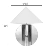 Geo - Semi-Circled Table Lamp - Chrome - R&R Furniture Gallery (Fountain Valley, CA)