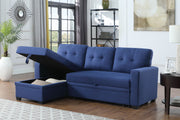 Upholstered Pull Out Sectional Sofa With Chaise - R&R Furniture Gallery (Fountain Valley, CA)