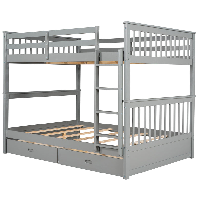 Bunk Bed With Ladders And 2 Storage Drawers - R&R Furniture Gallery (Fountain Valley, CA)