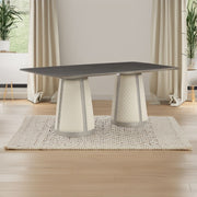 Kasa - Dining Table - Sintered Stone Top & Champagne - R&R Furniture Gallery (Fountain Valley, CA)