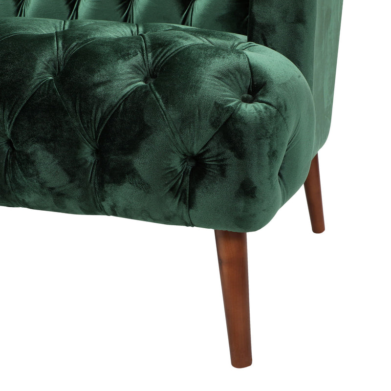 Comfy 3 Seat Sofa With Wooden Legs, For Living Room And Study - R&R Furniture Gallery (Fountain Valley, CA)