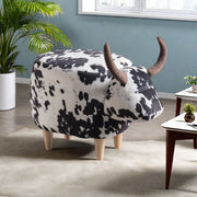 Cow Shaped Ottoman Footstool - R&R Furniture Gallery (Fountain Valley, CA)