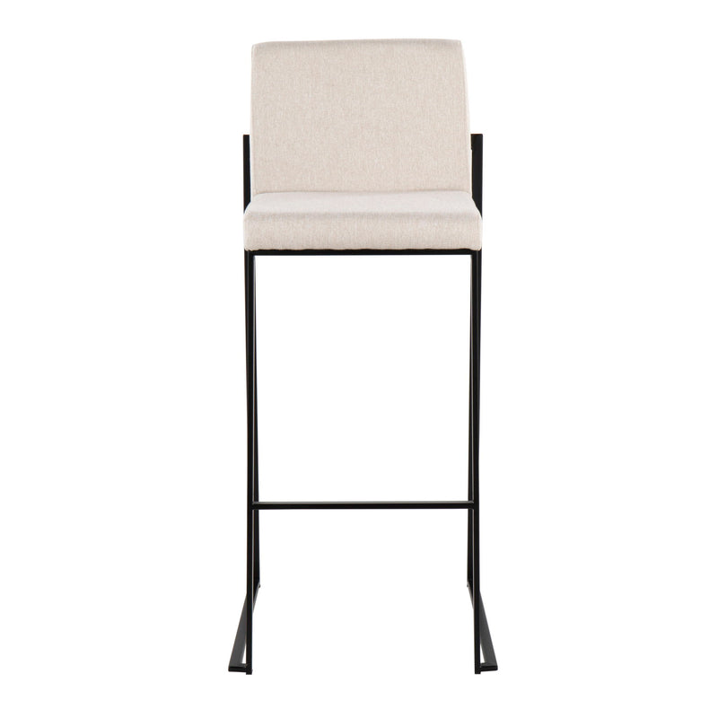 Lumi Source Fuji contemporary high back barstool with elegant design, showcasing a modern stool set with sleek, stylish seating.