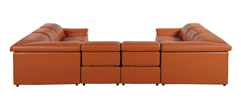 9762 - 8-Piece U-Shaped Sectional Sofa With 4 Power Recliners