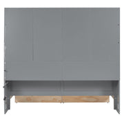 Daybed With Glass Door Storage Cabinets, Built In LED Lighting And Shelves - R&R Furniture Gallery (Fountain Valley, CA)