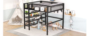 Loft Bed With 4 Tier Shelves And Storage - R&R Furniture Gallery (Fountain Valley, CA)
