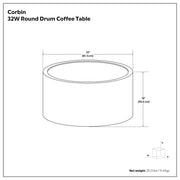 Corbin - Coffee Table - Antique Gold - R&R Furniture Gallery (Fountain Valley, CA)
