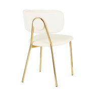 Set of two Lumi Source contemporary glamour chairs with sleek upholstery and modern design, perfect for stylish living spaces.