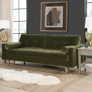 Nicholas - Mid-Century Modern Sofa - Olive Green - R&R Furniture Gallery (Fountain Valley, CA)