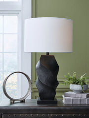 Amillion - Poly Table Lamp - Black - R&R Furniture Gallery (Fountain Valley, CA)