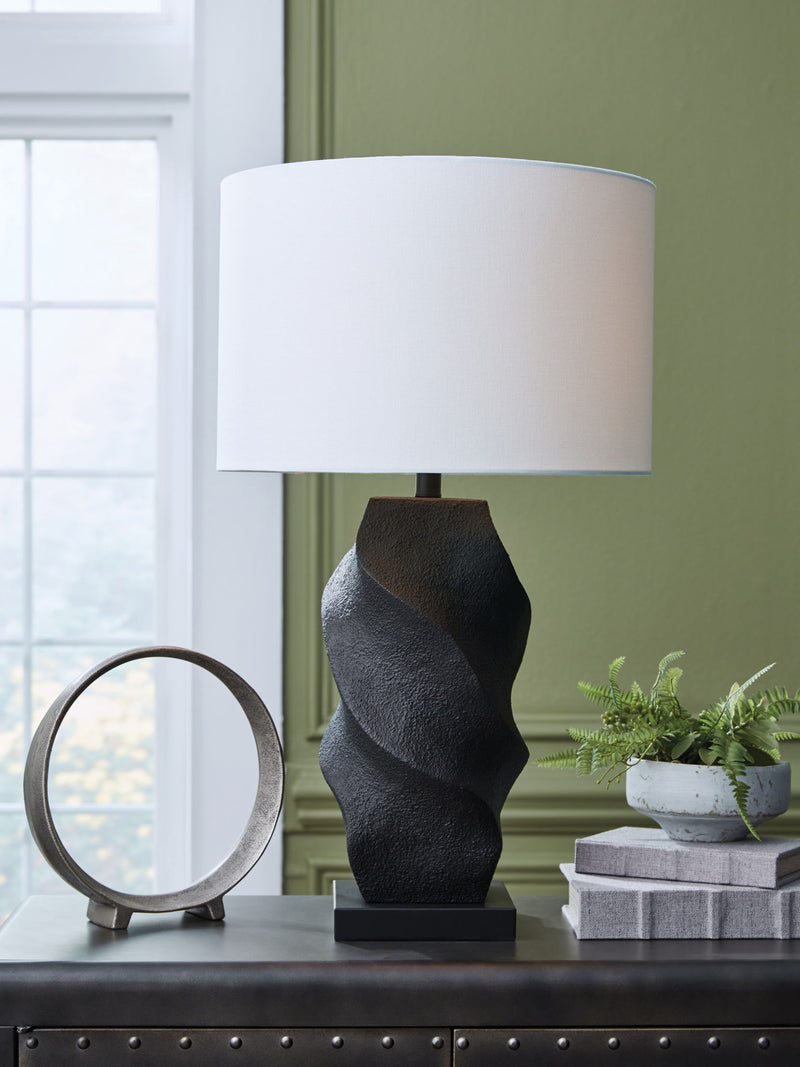 Amillion - Poly Table Lamp - Black - R&R Furniture Gallery (Fountain Valley, CA)