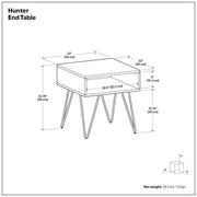 Hunter - End Table - Wood - R&R Furniture Gallery (Fountain Valley, CA)