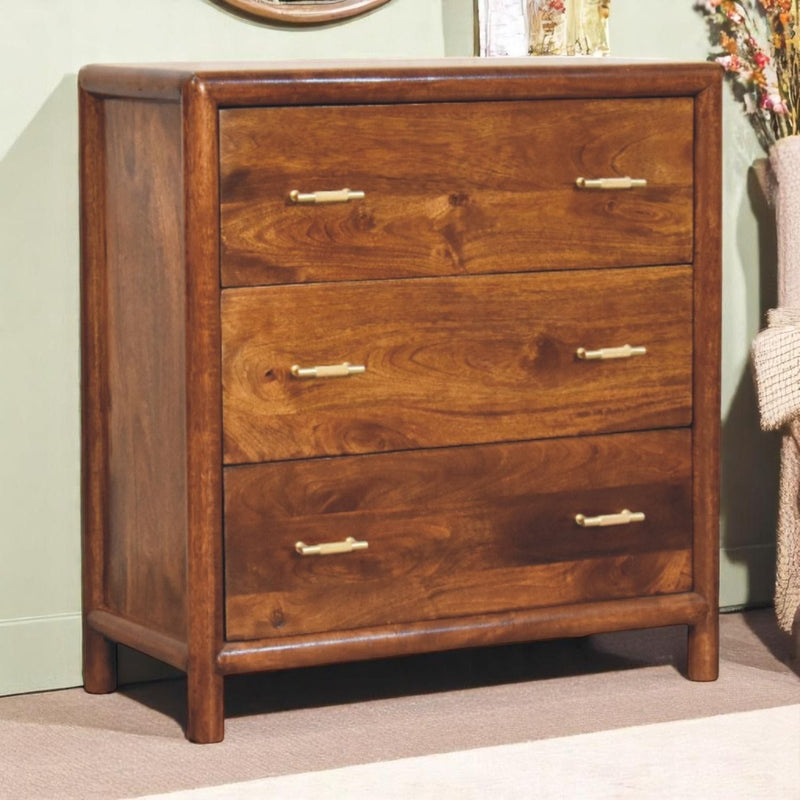 Regency - 3 Drawer Chest - Brown - R&R Furniture Gallery (Fountain Valley, CA)